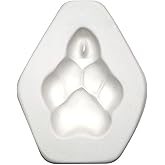 Creative Paradise Paw Jewelry Glass Fusing Kiln Mold - Creates Unique Glass Jewelry - Reusable Ceramic Molds - Fits Small Kilns - Measures 2" Long - Miniature Size