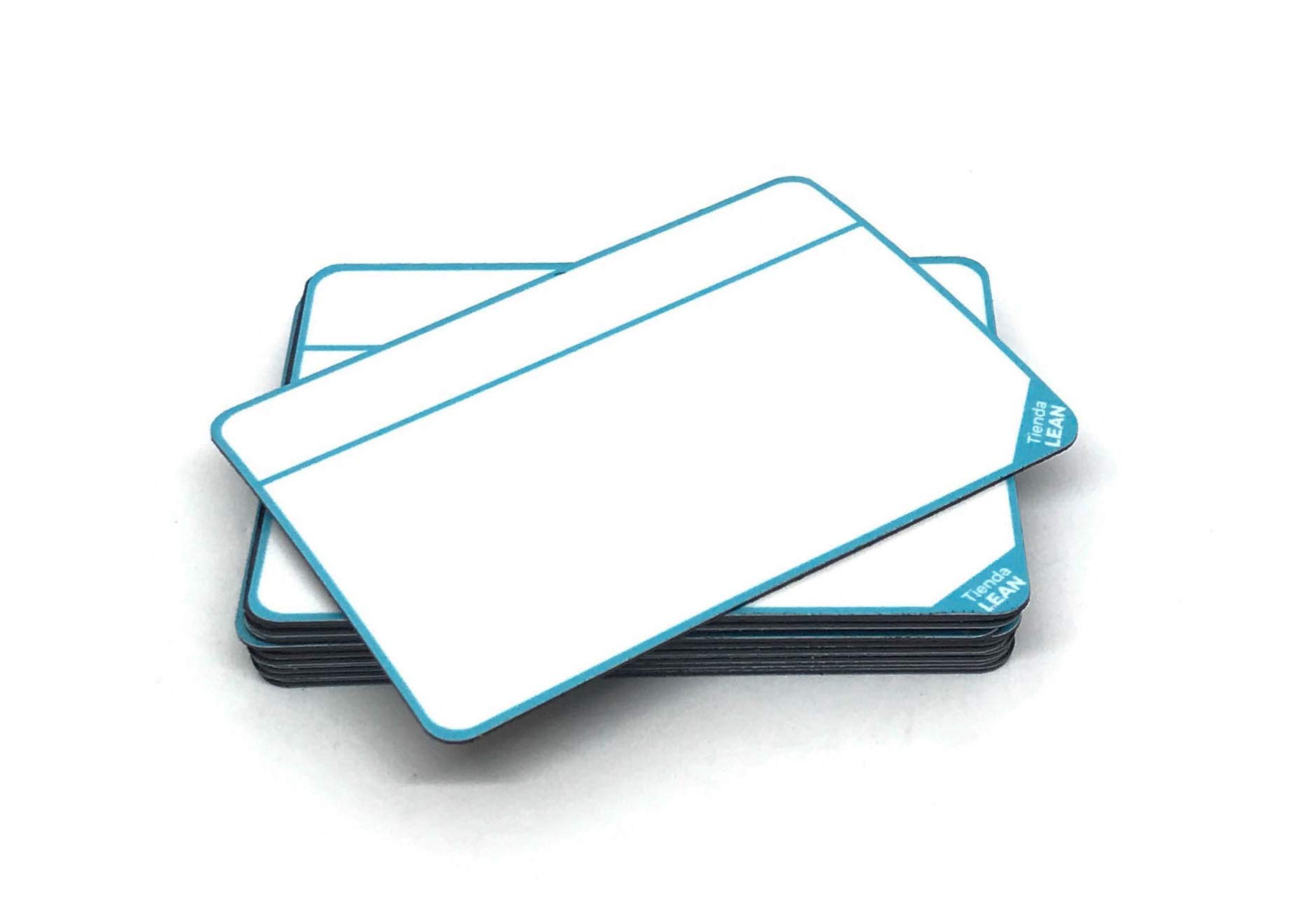 Magnetic Project Card, SCRUM, KANBAN.15 Magnets (Sky Blue) + Marker