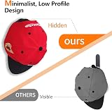 MOSTRUST Upgraded Hat Hooks 10 Pack Black Wall Mount Adhesive with Screws view 2