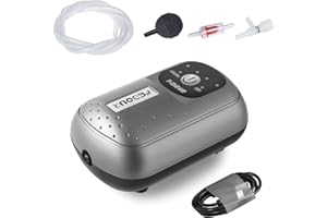 FEDOUR Portable USB Aquarium Air Pump, Intelligent Battery Oxygen Pump, Whisper Aerator for up to 100gallon Fish Tank, Outdoor Fishing, Aquatic Transport, Aquatic Market