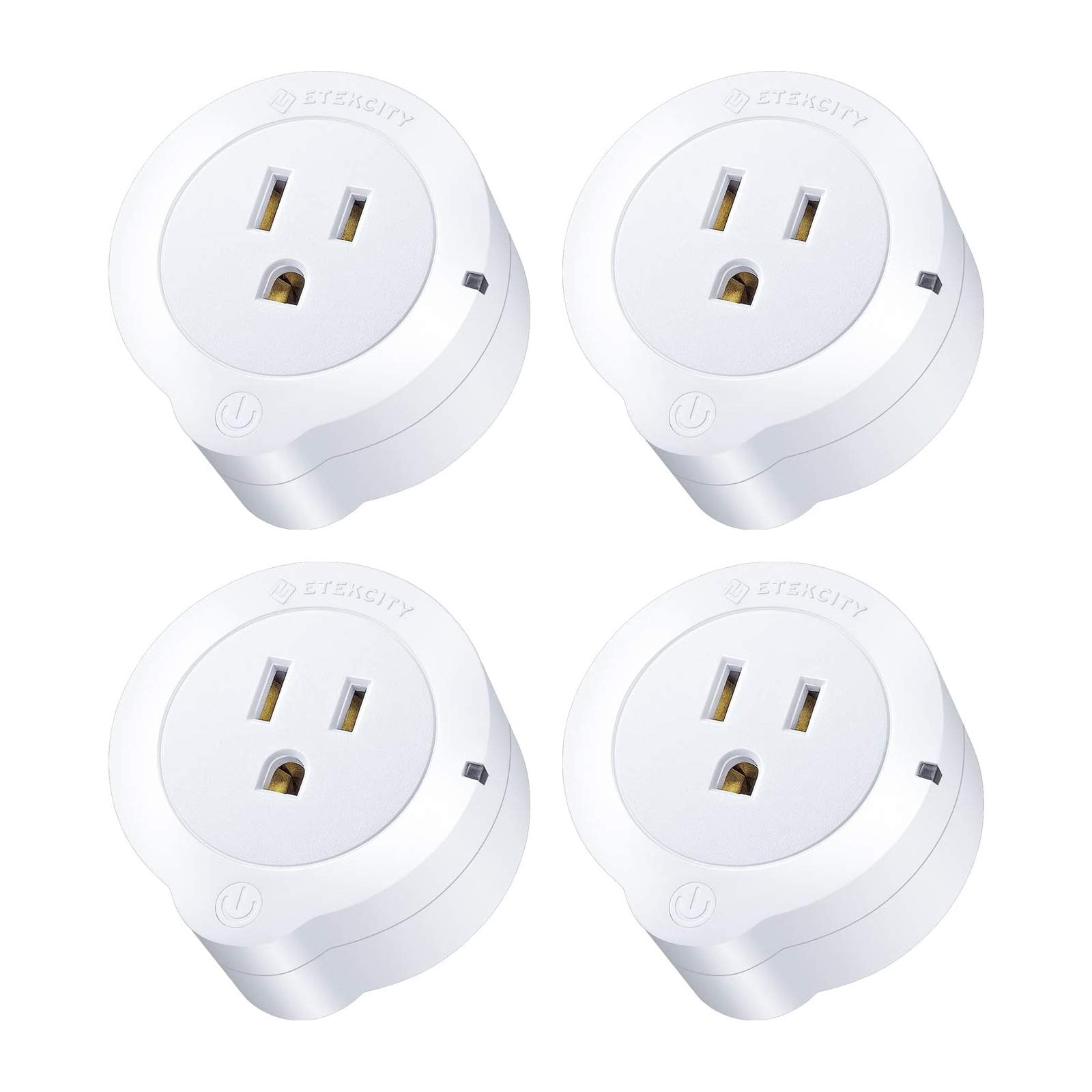 Etekcity Smart Plug, Compatible with Alexa, Google Home and IFTTT, WiFi Energy Monitoring Mini Outlet with Timer (4-Pack), No Hub Required, ETL Listed, White, 2 Years Warranty and Lifetime Support