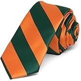 tiemart Striped Skinny Tie, 2" Width