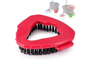 ROKOXIN Spin Mop Replace Head, Mop Base Scrub Brush Head Replacement Compatible with 1 Tank System, Hard Bristle Brush Cleaning Scrubber for Bathroom Shower Kitchen Floor Wall Tile