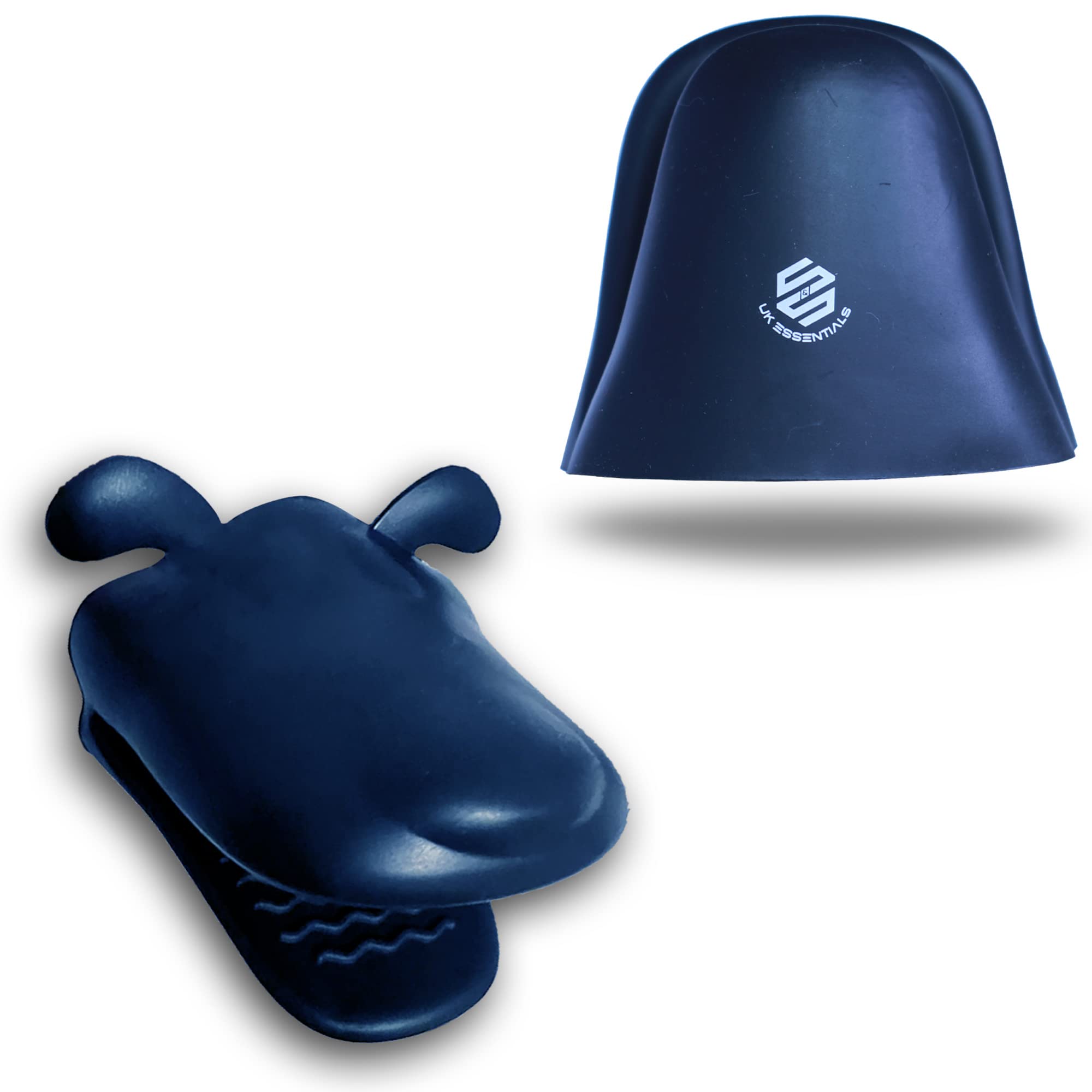 Silicone Oven Mitts - Thick, Heat Resistant, Non-Slip Kitchen Gloves for Grilling, Camping, Hiking | Textured Grip, Durable Rubber Material (Black 2 Pcs)