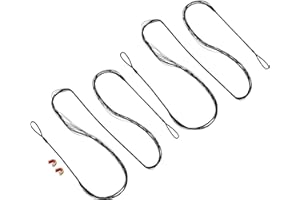 PATIKIL Bow String Replacement, Recurve Bowstring with Nock Point for AMO Traditional Bow