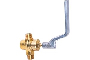 GSW WR-GV Copper Gas Valve with Handle for Commercial Wok Range, CSA Approved, 1/2" NPT X 1/2" NPT 1/2 PSI