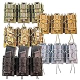High Speed Gear MOLLE Double Decker TACO Shingle, 3 Rifle/Pistol Mag Pouches