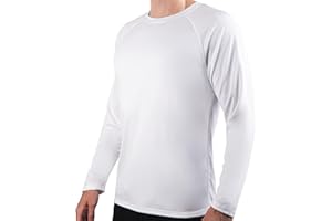 Kanu Surf Men’s Swim Shirt w/Long Sleeves – Quick-Dry Fabric, UPF 50+ Workout Rash Guard for Men in Loose-Fit Design