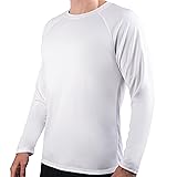 Kanu Surf Men's Long-Sleeve Rashguard, White, X-Large