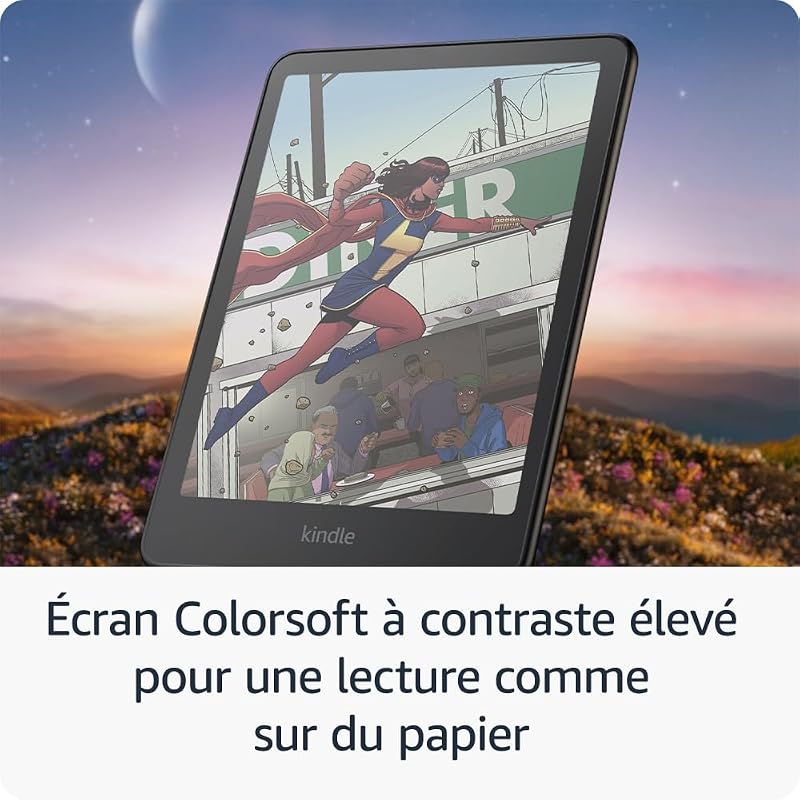 Kindle Colorsoft 16 Go (modèle 2024) : écran couleur qui révèle les couvertures et le contenu ; surlignez désormais en couleur ; sans publicités (noir)