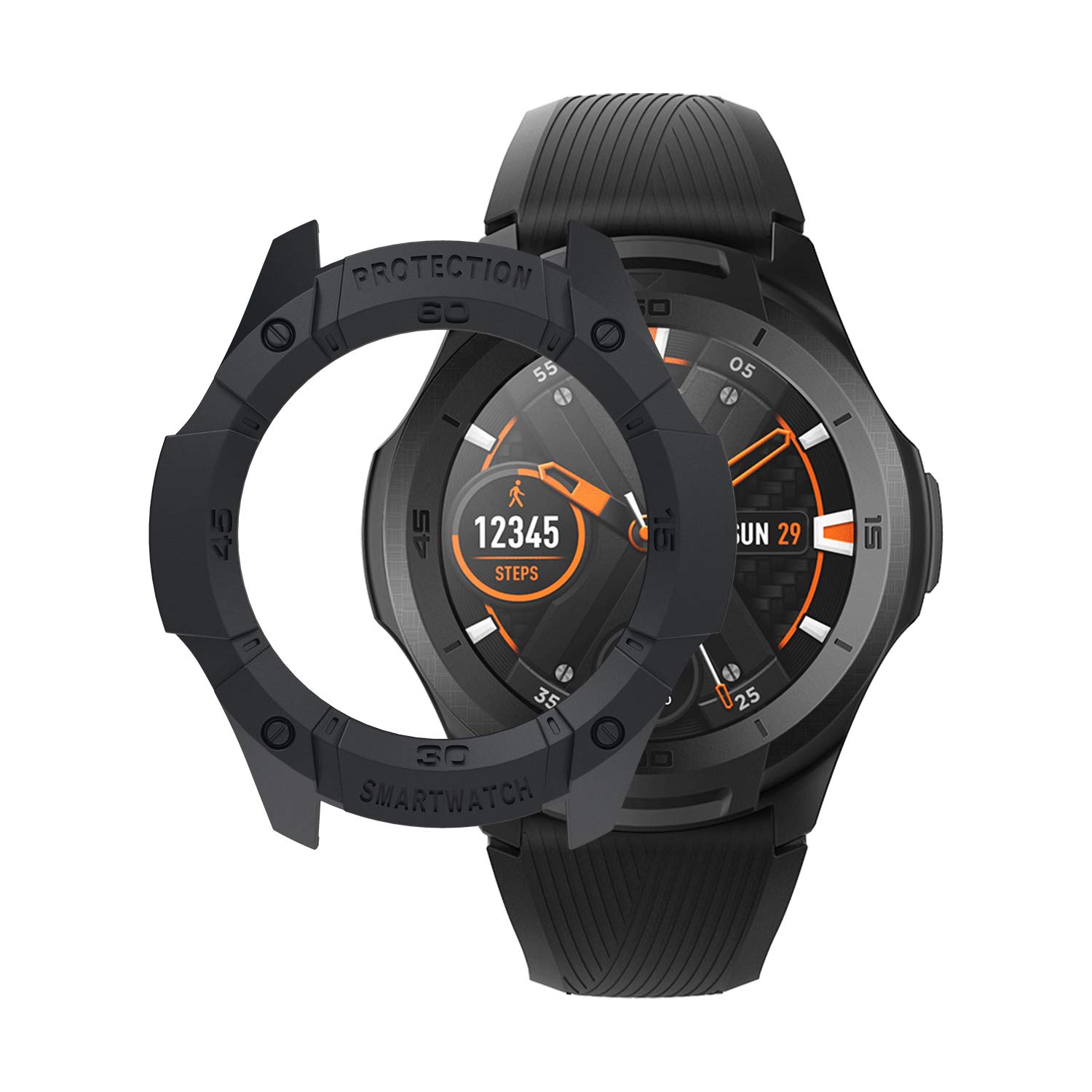 SIKAI CASE Protectora de Carcasa Proteger Compatible con Ticwatch ...