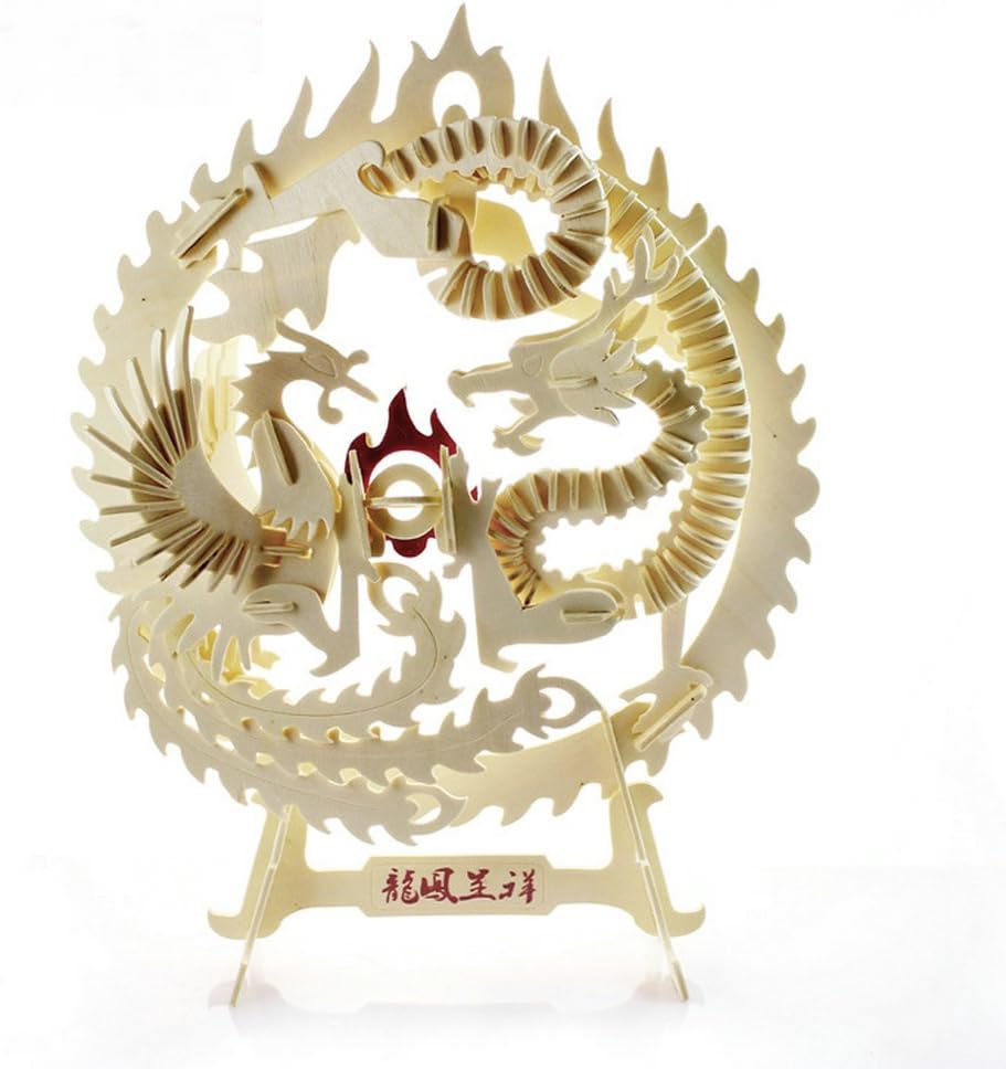 wooden puzzle dragon