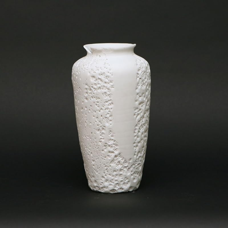 Unglazed porcelain vase Handmade