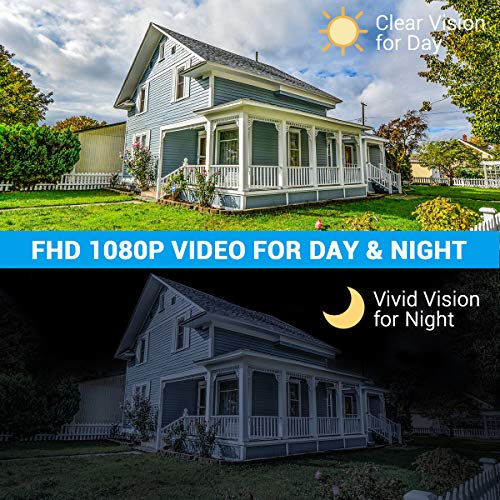 Wireless Outdoor Security Camera,Rechargeable Battery Powered WiFi Camera,1080P Home Security Camera with 2-Way Audio,Wi-Fi IP Camera with Motion Detection,Night Vision,Waterproof,Cloud/Micro SD Card