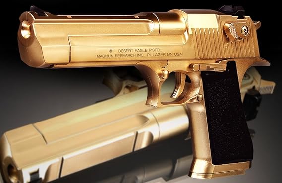 Academy 17223 Desert Eagle 50 Gold Special Airsoft Gun Hand Grips Pistol