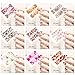 ALLYDREW 50 Sheets Flowers Water Slide Nail Art Nail Decals Water Transfer Nail Decal Sheets