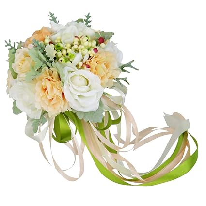 Loviver Mariage Bouquets Artificiels Mousse Fleurs Mariage
