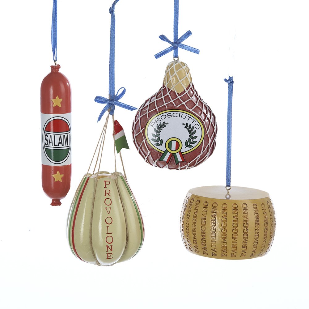 Photo 1 of Kurt Adler Deli Food Ornaments, Set of 4, 2.5"-3.75" Christmas