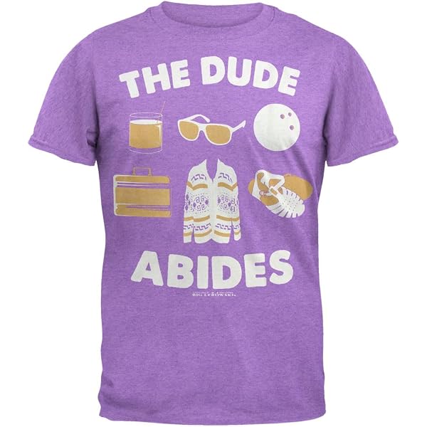 Officially Licensed Lebowski The Dude T-Shirt II - Cool Movie Merchandise Tee (Black, Large)