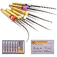 Easyinsmile X-Pro Gold Rotary Files 6PCS Dental Endodontic Niti Root Canal Files (25MM Assorted)