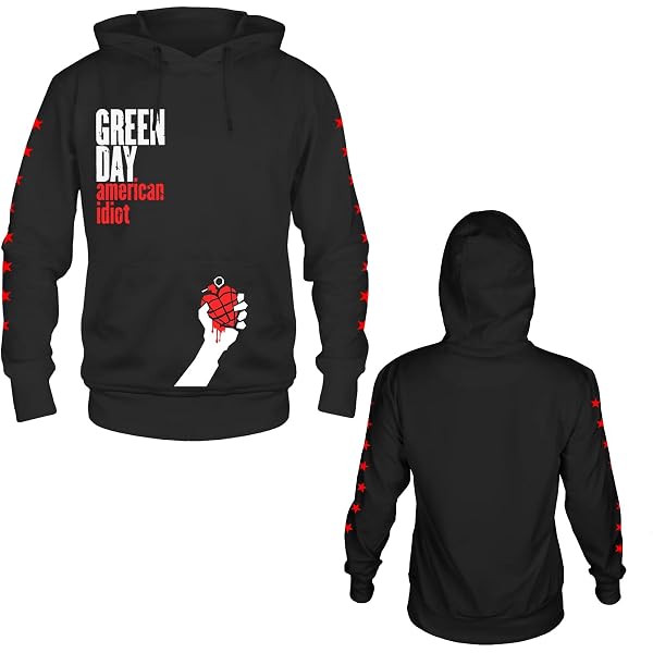 Amazon.com: Green Day Men's American Idiot (Back Print) Zippered