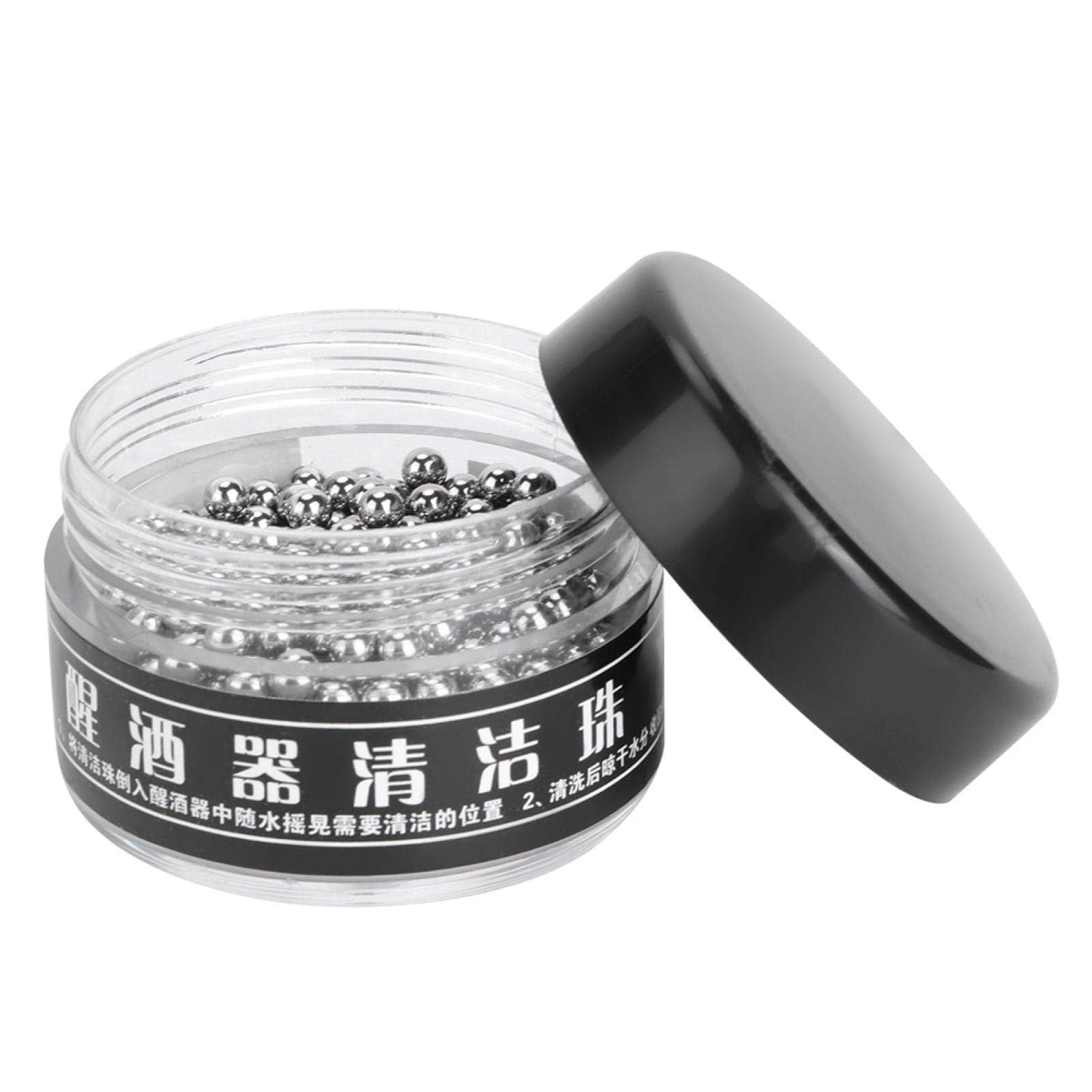 500Pcs Decanter Cleaning Beads, 3mm Stainless Steel Bottle Cleaner Beads, Cleanin Balls for Wine Decanter, Bottle, Hookah, Carafe and Vase