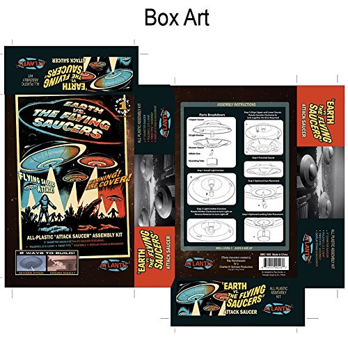 Atlantis Toy and Hobby Earth Vs The Flying Saucers Model Kit Retro UFO