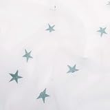 Deconovo Eyelet Linen Effect Voile Curtains 55x71 Blue 1 Pair Embroidered view 6