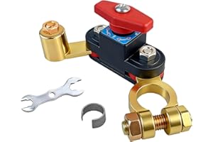 Car Battery Power Cut-Off Switch Breaker, 12/24V Adjustable Copper Plating High Conductivity Vehicle Battery Disconnect Switc