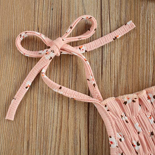 LUCSUN 2 Stks Pasgeboren Baby Meisjes Kleding Mouwloos Bloemen Romper Bodysuit Een Stuk Jumpsuit Hoofdband Zomer Outfits - Image 4