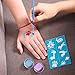 BFY Glitter Tattoo Kit with Glitter Glue For Party Body Painting Flash Tattoo 12 Color Glitter Powder 24 Special Design Tattoo Stencils 1 Glue Applicator 5 Painting Brushes, DIY Tattoos Kit for Kids