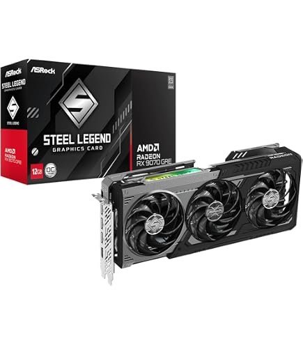 グラフィックボード・グラボ・ビデオカード ASRock RADEON RX9060XT 16GB STEEL LEGEND Amazon.com: ASRock Radeon RX 9060 XT Steel Legend 16GB GDDR6 OC
