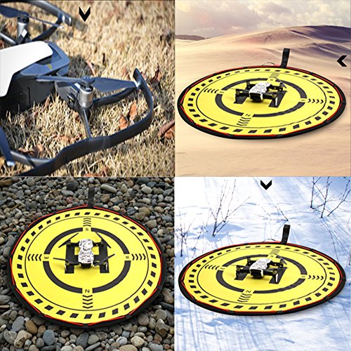 Owoda-Drone-Landing-Pad-276-inches-Waterproof-with-LED-Light-for-DJI-Mavic-Air-2MiniDJI-Mavic-2Mavic-AIRMavic-PROSparkPhantom-3-4-Drones-Accessories