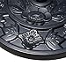 Sundale Outdoor Half Round Resin Umbrella Base for Half Patio Umbrella, Black