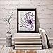 Fresh Prints of CT Dictionary Art Print - Sea Monster/Giant Squid Purple Tentacles - Printed on Recycled Vintage Dictionary Paper - 8.5