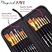 Paint Brush Set of 15 Art Brushes for Acrylic Painting, Watercolor, Oil and Gouache. Professional Artist Quality Paintbrushes, No-Shed Bristles. Protective Carry Case, Gift Box & Care Guide Included