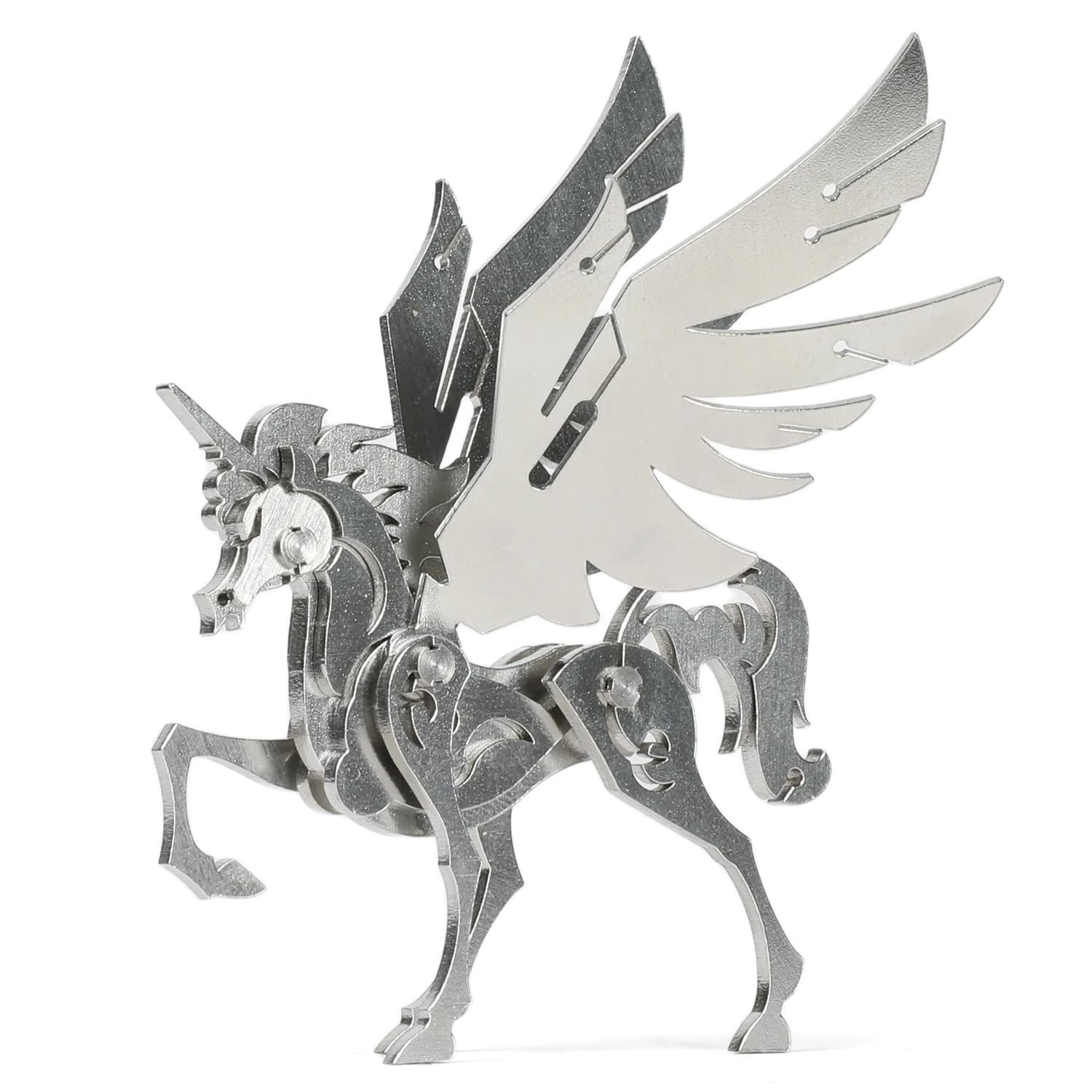 Kolotesame Mythical Unicorn 3D Metal Puzzle Model for Adults, DIY Animal Sculpture 3D Model Kit Immersive Creative Building Model Art Desk Decor