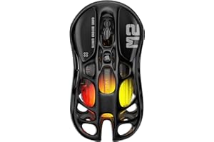 GravaStar Mercury M2 Wireless Gaming Mouse with 26,000 DPI, PAW3395DM Sensor -79g Lightweight Hollowed-Out Design -5 Programm