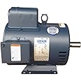 5 HP Single Phase Leeson Electric Compressor Motor 184T Frame C184K17DB31A 230 V