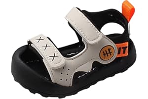 IWIHMIV Little Girls Sandals Kids Sandles Boys Sandles Comfortable Soft Sole Kids Light-Weight Adjustable Straps Summer Sandals