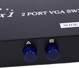 Keavenoy 2 Pack 2 Port VGA Switch 2 In 1 Out 1920x1440 Video Sharing Switcher view 4
