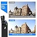 Phone Lens, Jopree Mini【 3 Independent DSLR Cell Phone Camera Lens Kit】, 15X Macro Lens, 120°Wide Angle Lens, 180°Fisheye Lens, Universal Lens for All Smart Phone