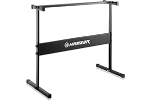 Hamzer Heavy Duty, H Style Piano Keyboard Stand - Height Adjustable w/Non Slip Caps for Digital Electronic Piano, Black