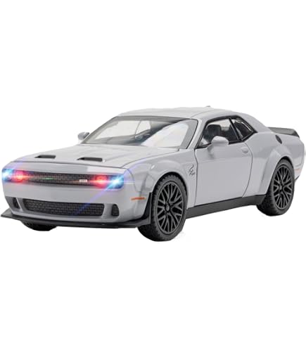 Amazon.com: BDTCTK 1/32 Dodge Challenger Hellcat Model Car, Zinc