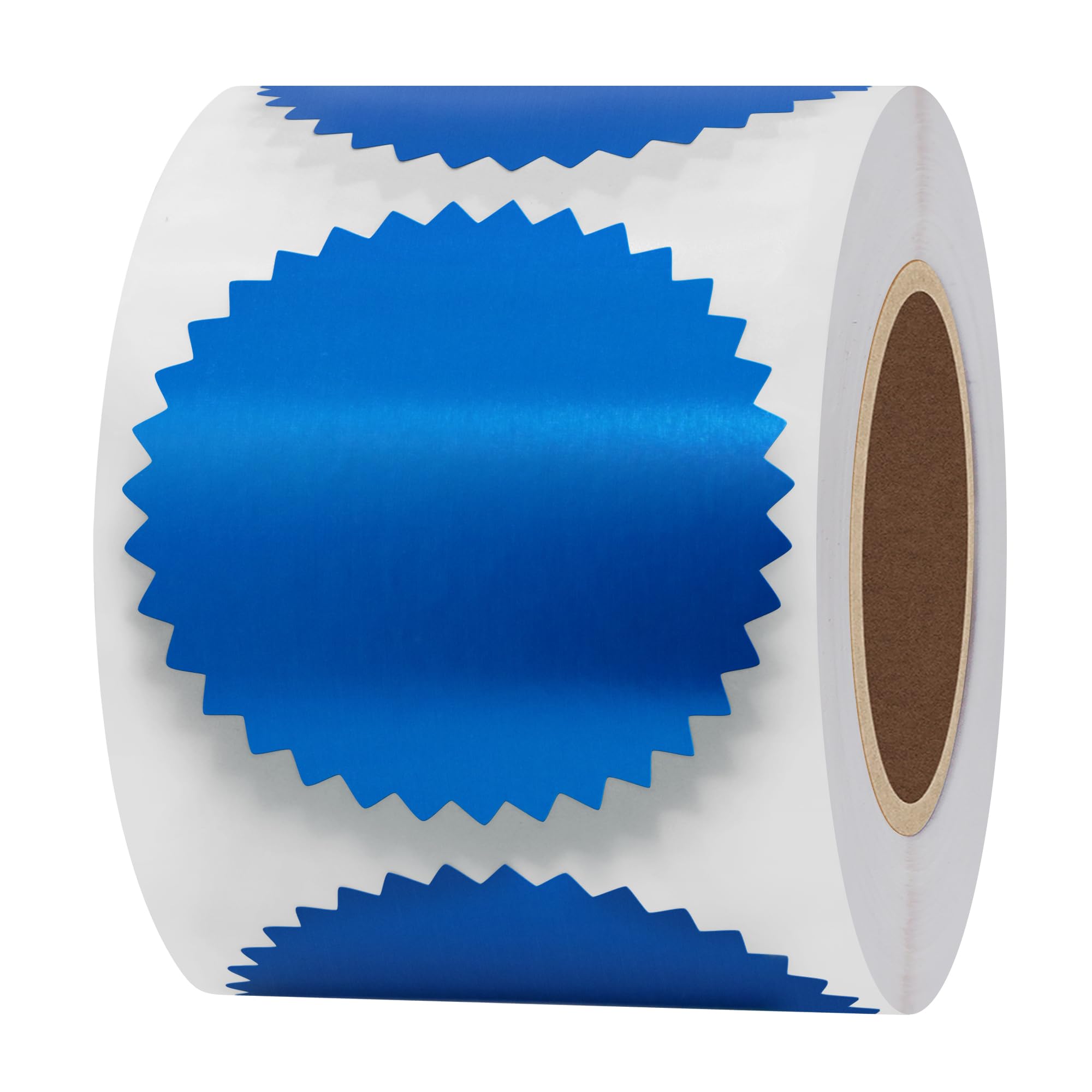 Hylabelest 2 Inch Bright Blue Certificate Wafer Seals Labels Awards Legal Embossing Stickers (Bright Blue)