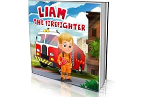 Livre d'histoires personnalisé par Dinkleboo – « Le pompier » – pour les enfants âgés de 0 à 8 ans – Une histoire sur le rêve