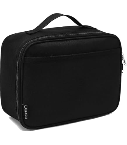 lunch box tote bag／black UPPER ORDER Durable Insulated Lunch Box Tote Reusable Cooler