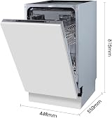 Hisense Slimline Dishwasher 10 Place White 30 Min Quick Wash Energy E view 10