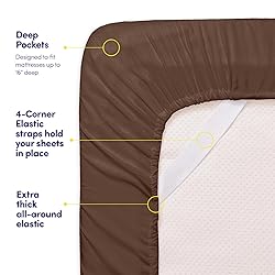 1500 Supreme Collection Twin Sheet Sets Brown - 3