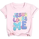 Yawtaut God is Good All The Time T-Shirt Girls Christian Shirts for Kids Toddlers Short Sleeve Graphic Tshirts Religious Top